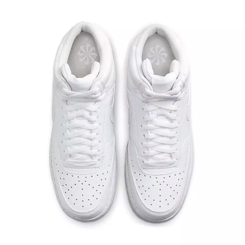 Men's Court Vision Mid Next Nature White/White/White