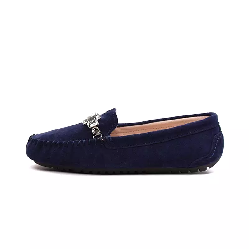 MIYAGINA Leather Women Creeper Driving Flat Moccasins Loafers