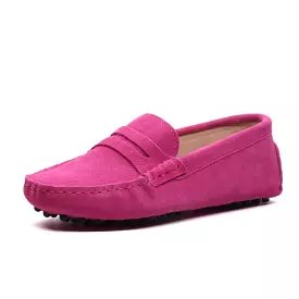 MIYAGINA Women Leather Loafers Flats Moccasins Driving Shoes