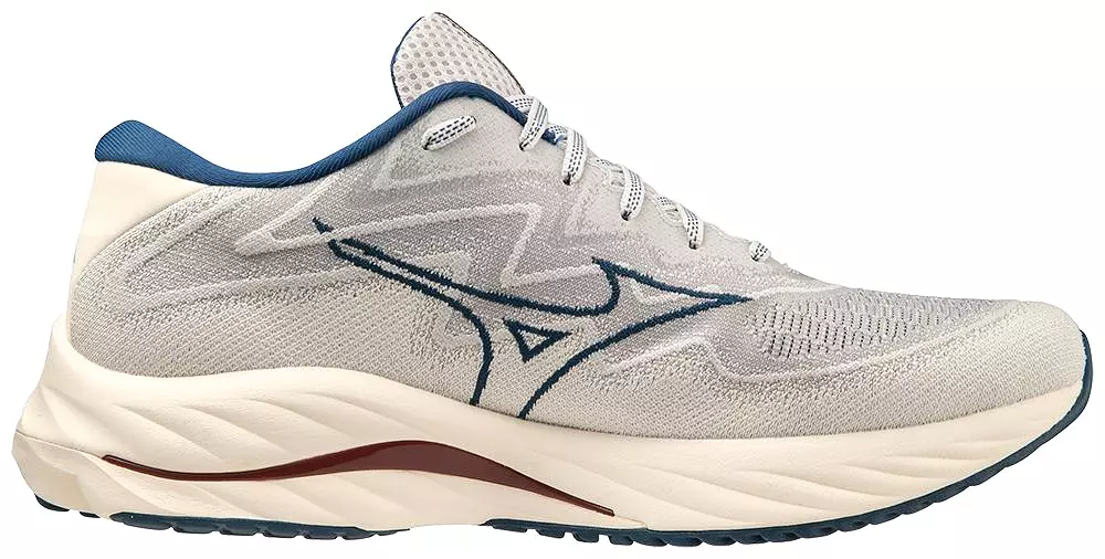 Mizuno Men's Wave Rider 27 SSW - Papyrus/Blue Opal