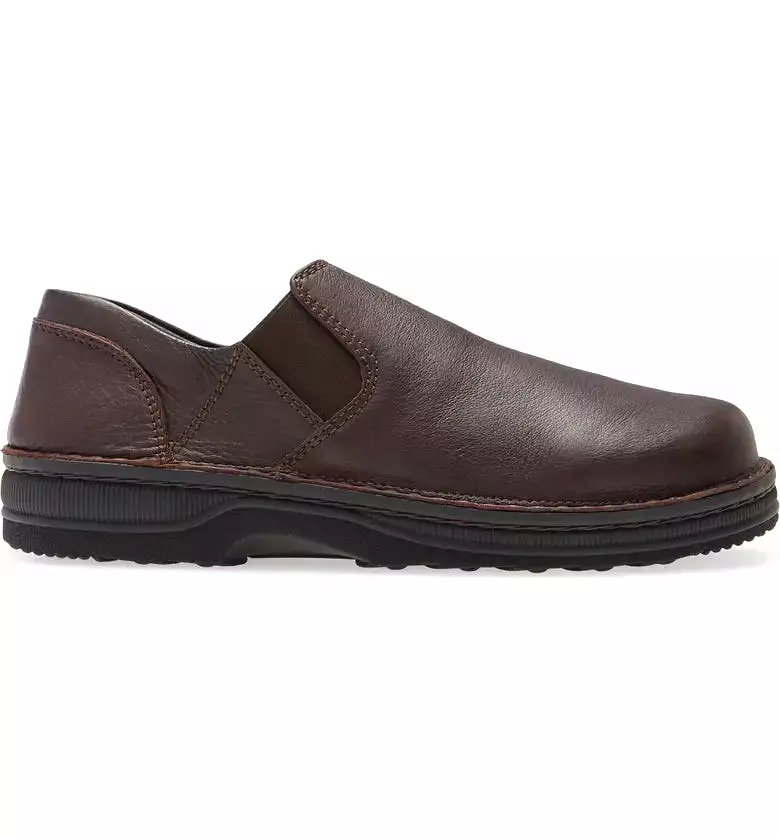 Naot Men's Eiger Slip-On Shoe - Soft Brown Leather