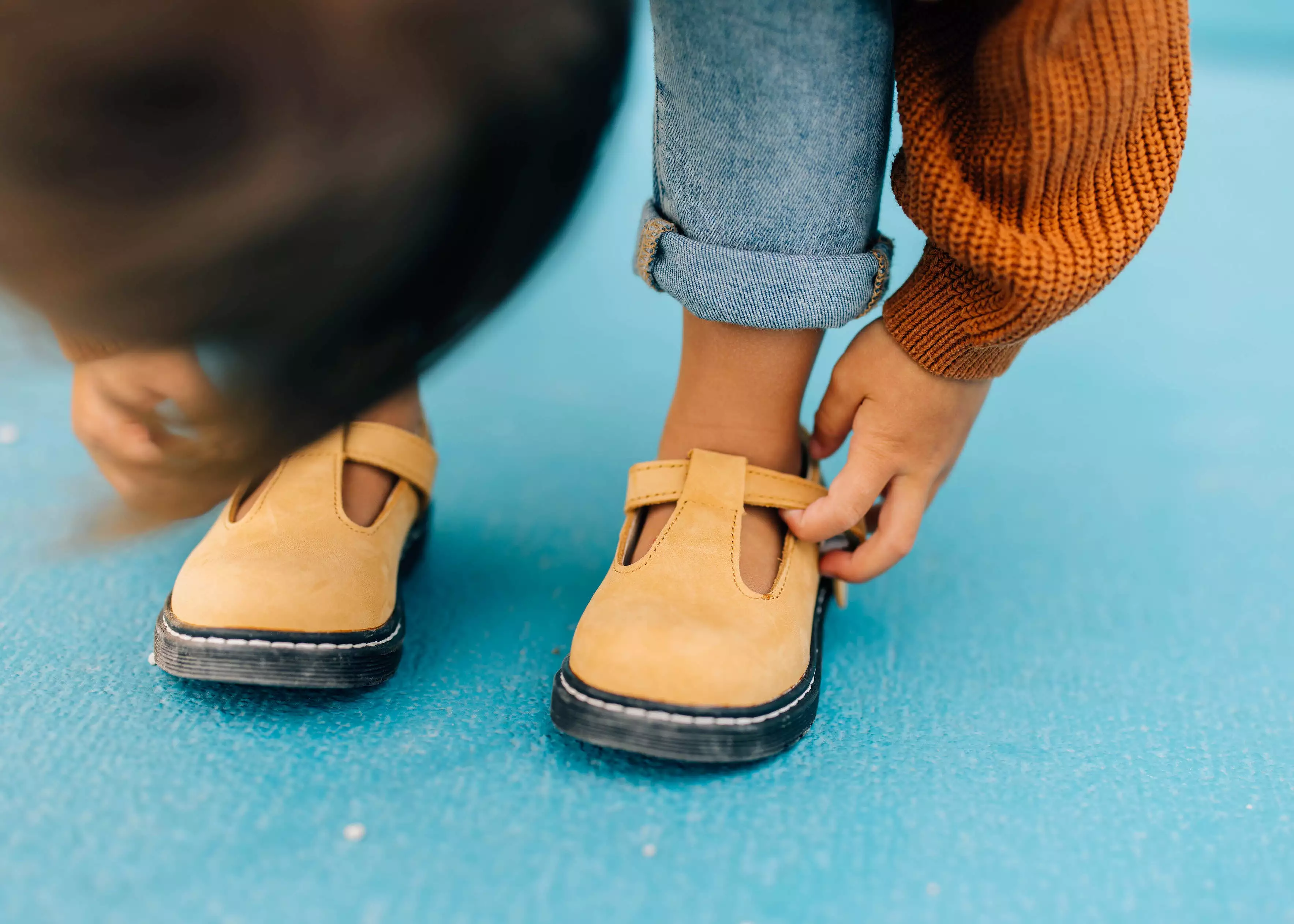 Natural - Lug Sole Mary Jane