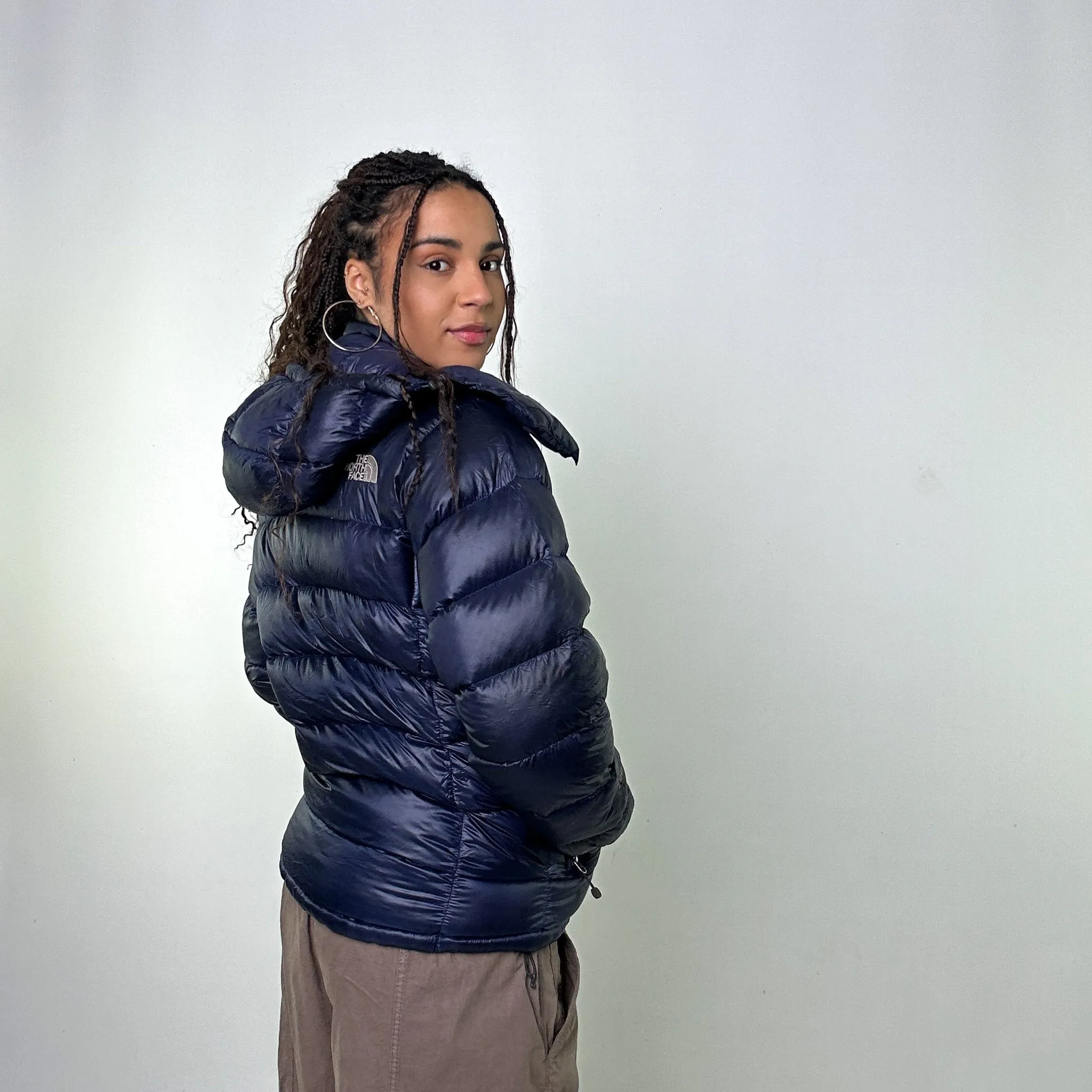 Navy Blue 90s The North Face 700 Series Puffer Jacket Coat (S)