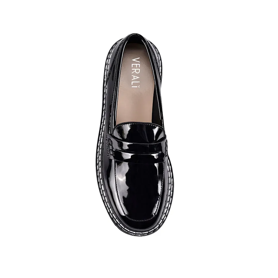 Neo Chunky Loafers - Black Patent