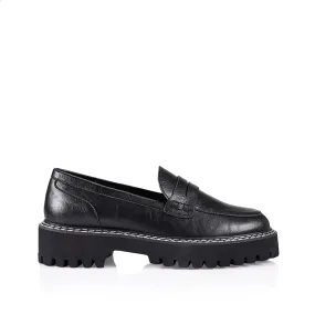 Neo Chunky Loafers - Black Smooth