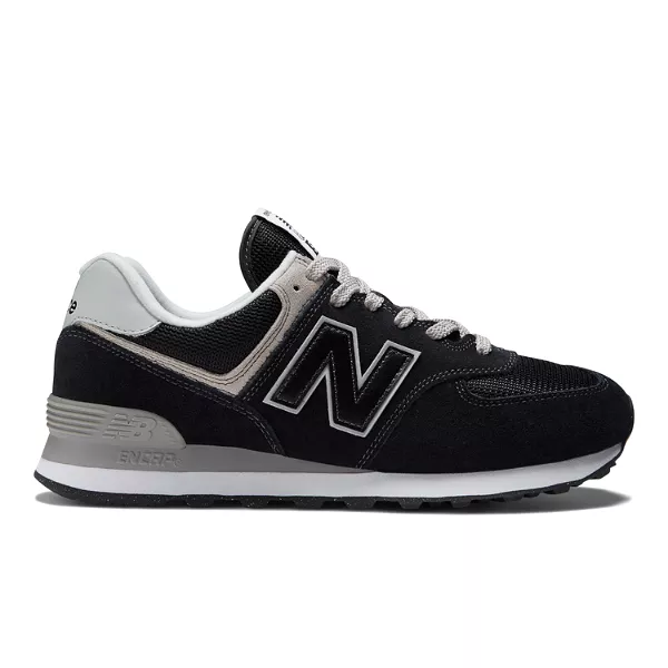 New Balance Unisex 574 Black with White