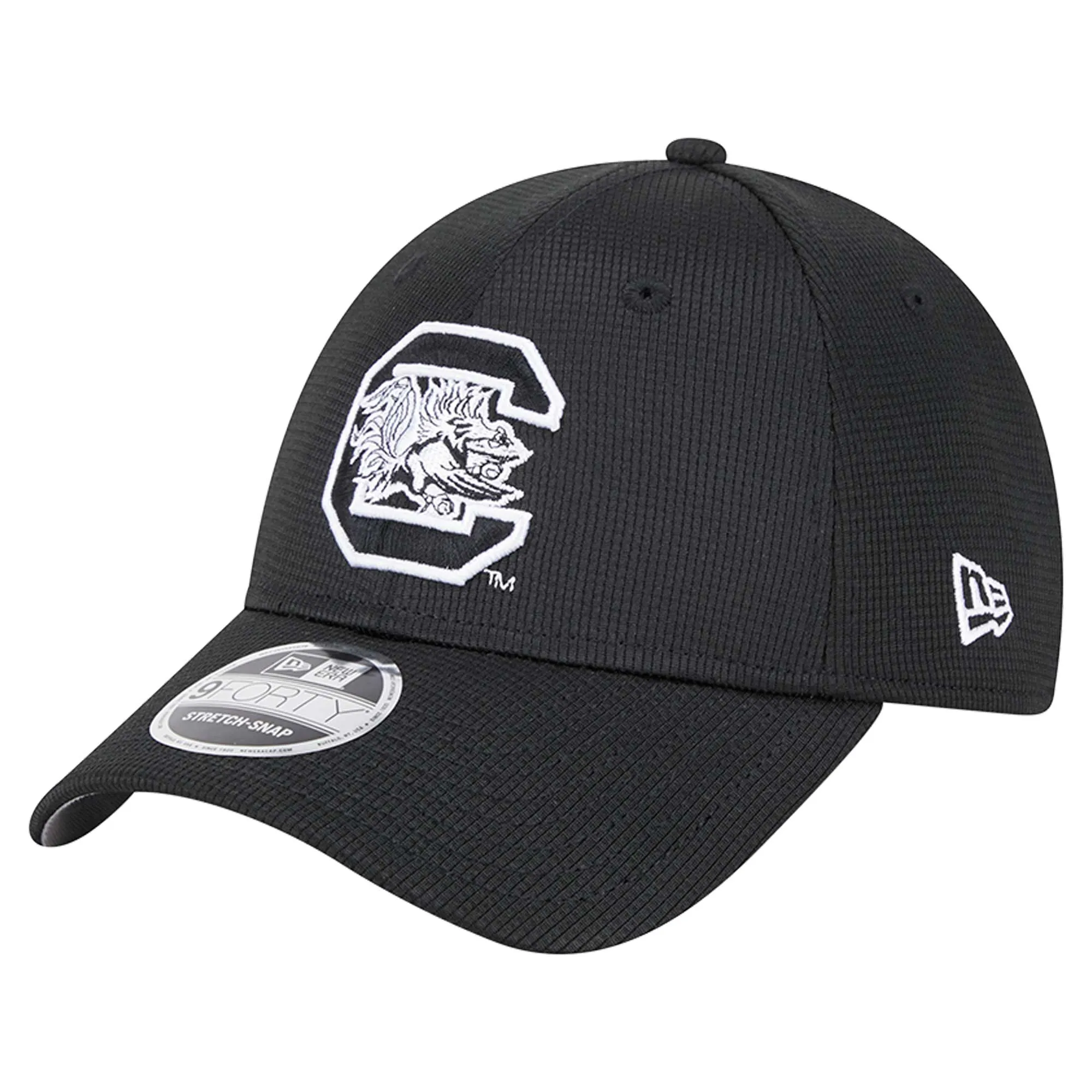 New Era South Carolina Gamecocks Black Pivot 9FORTY Stretch-Snap Adjustable Hat