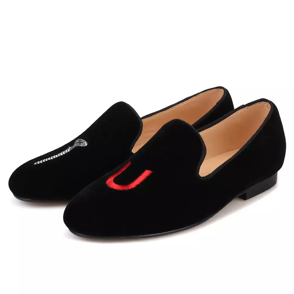 OneDrop Embroidery Women Handmade Flats Party Wedding Loafers