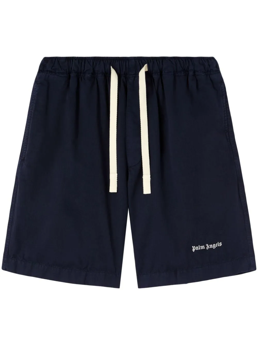 Palm Angels Bermuda navy à logo brodé