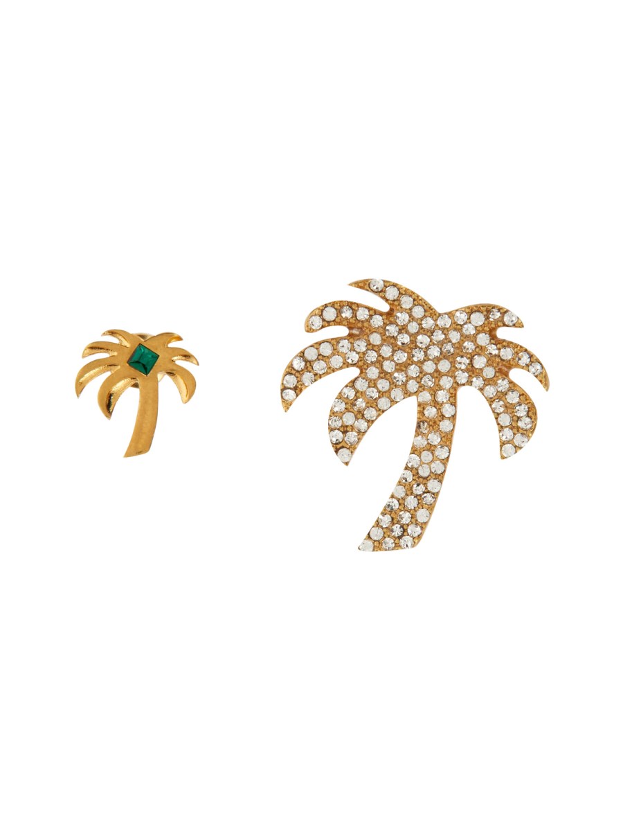 PALM ANGELS    PALM EARRINGS WITH RHINESTONES