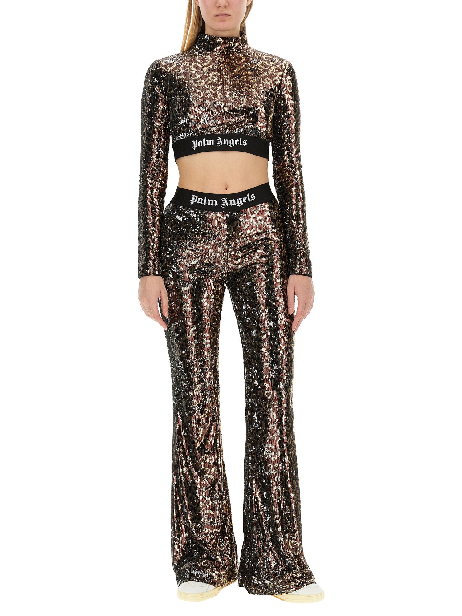 PALM ANGELS    SEQUINED TOP