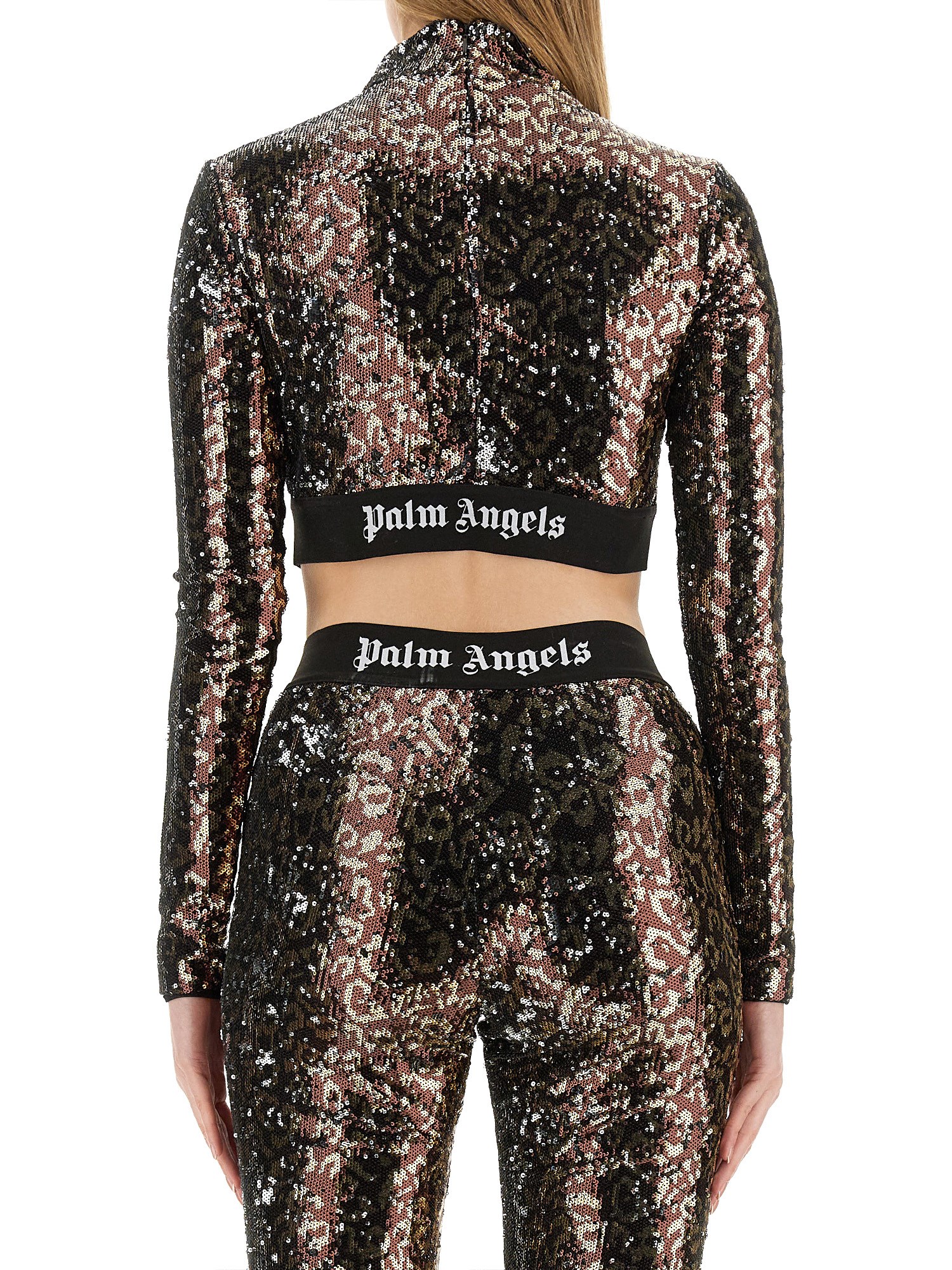 PALM ANGELS    SEQUINED TOP