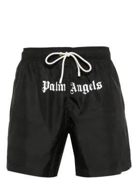 Palm Angels - Short de bain black à logo