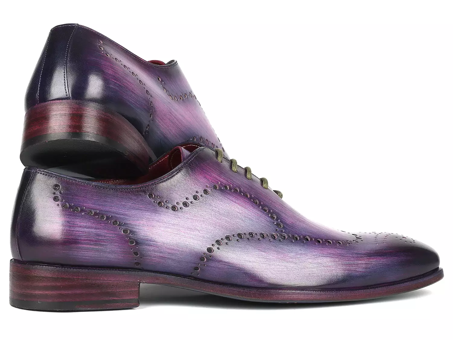 Paul Parkman Men's Wingtip Oxfords Purple - 741-PUR