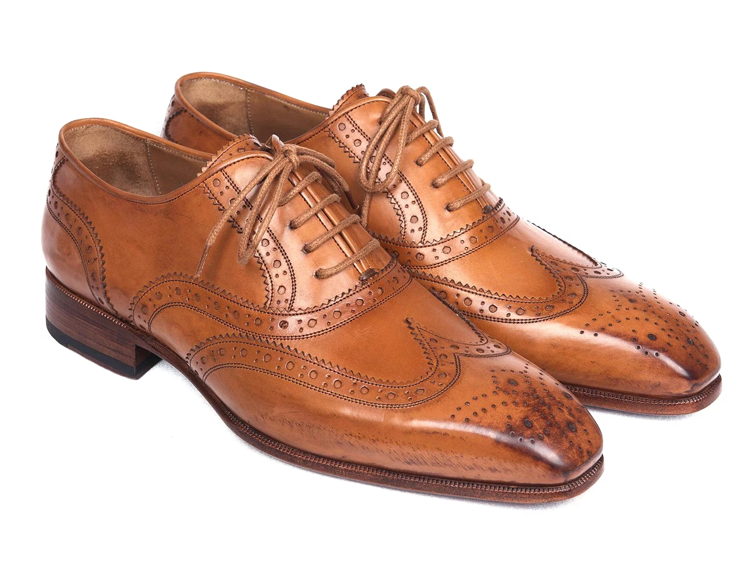 Paul Parkman Wingtip Oxfords Cognac