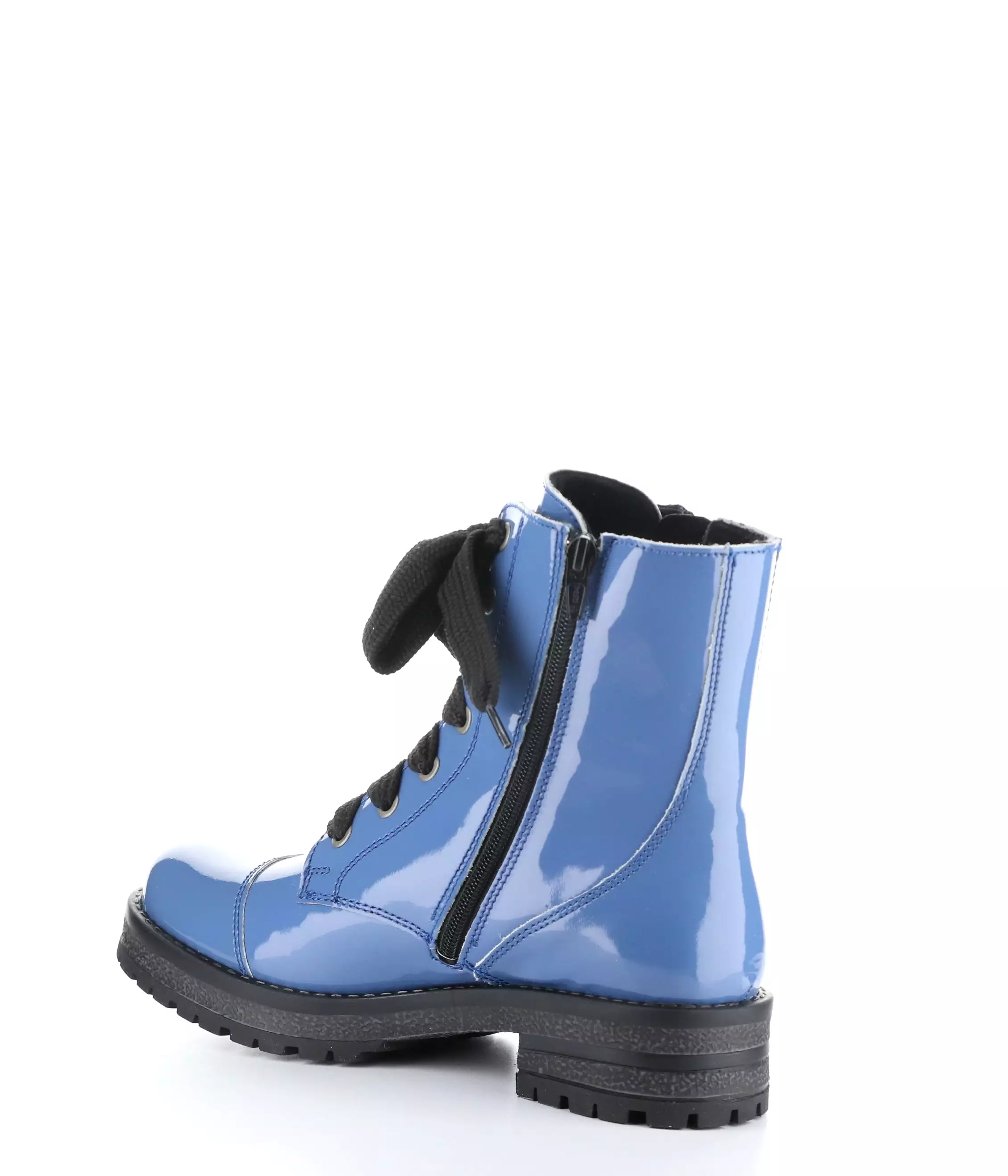 PAULIE PERRY BLUE Round Toe Boots