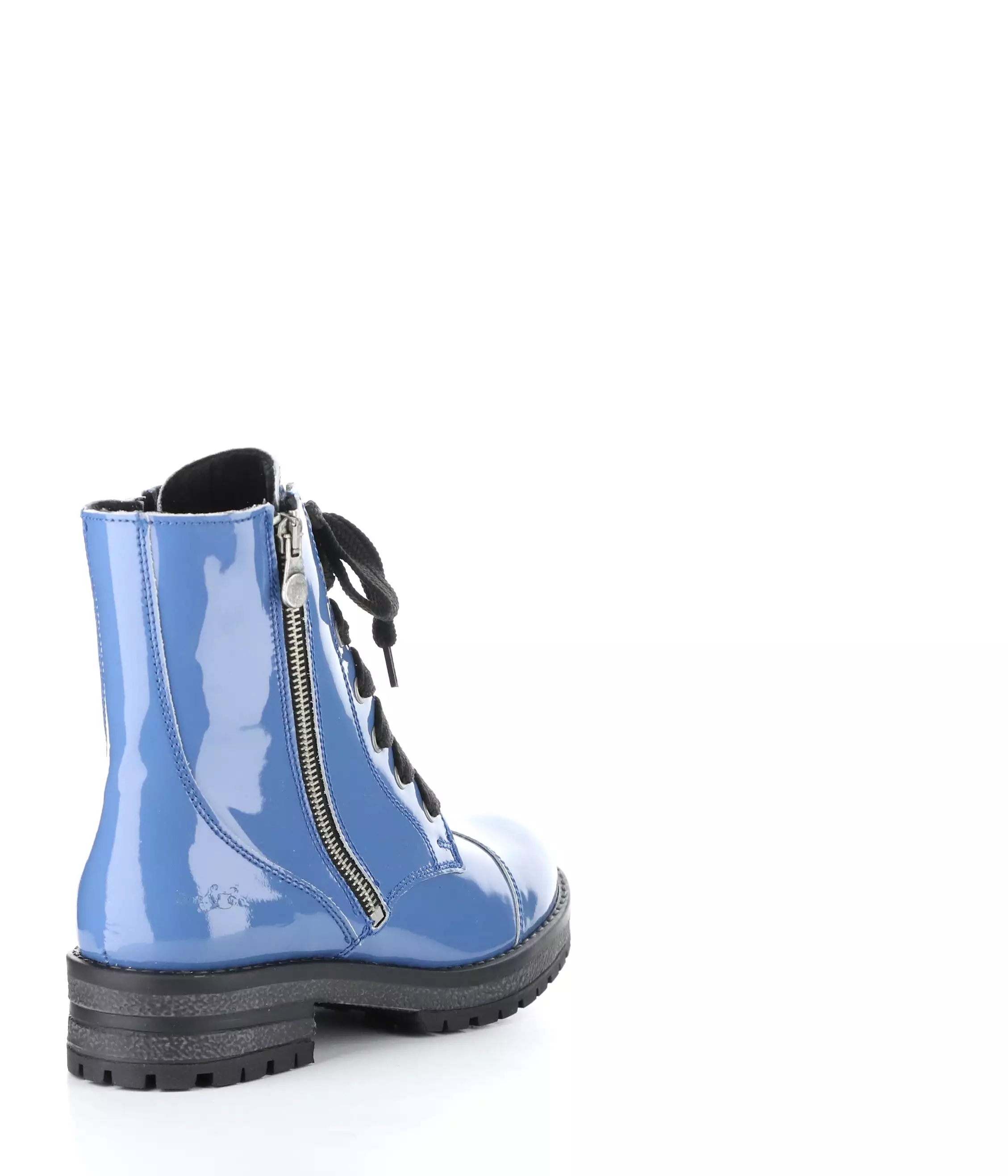 PAULIE PERRY BLUE Round Toe Boots