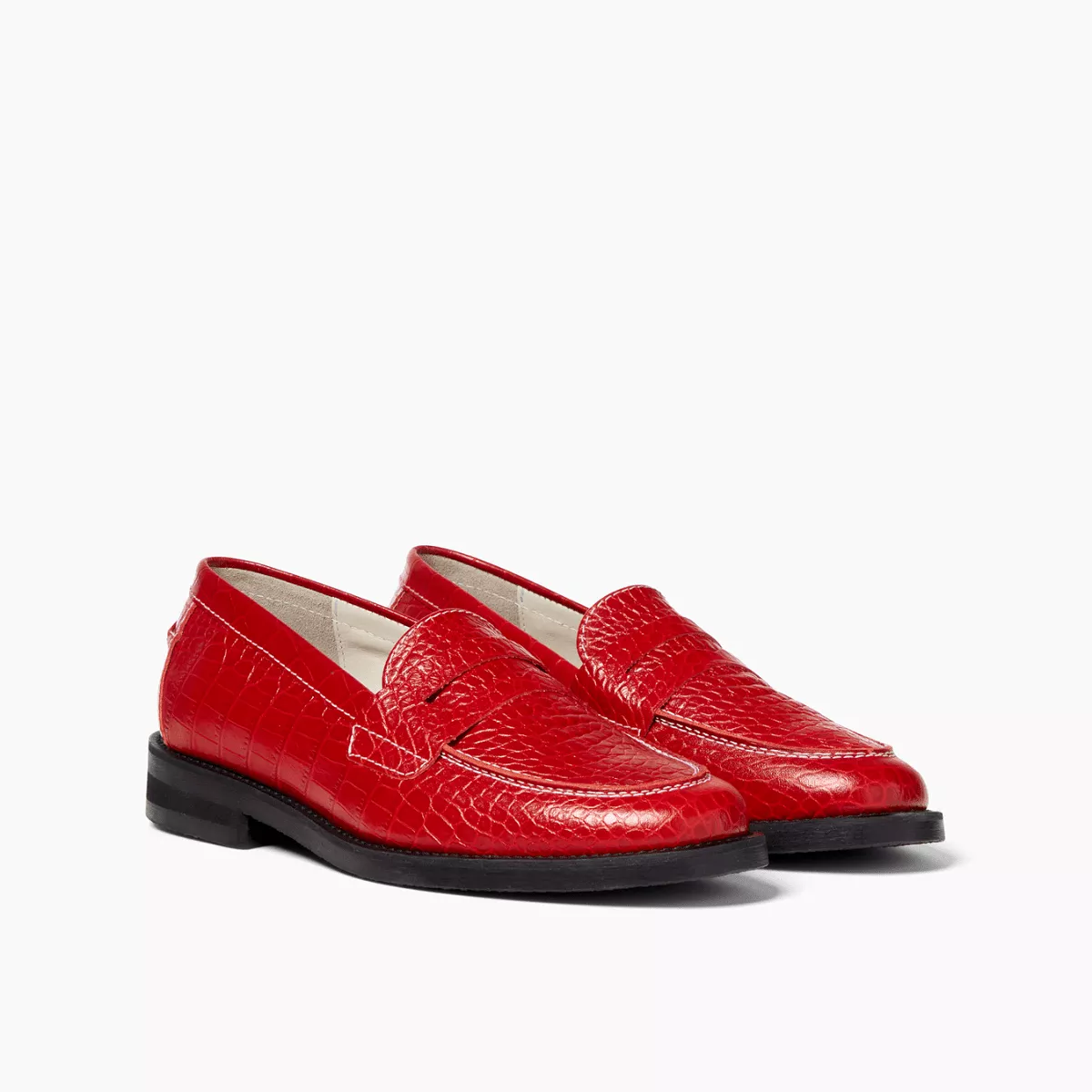 Peachy Den Red Croc Loafer - Women's