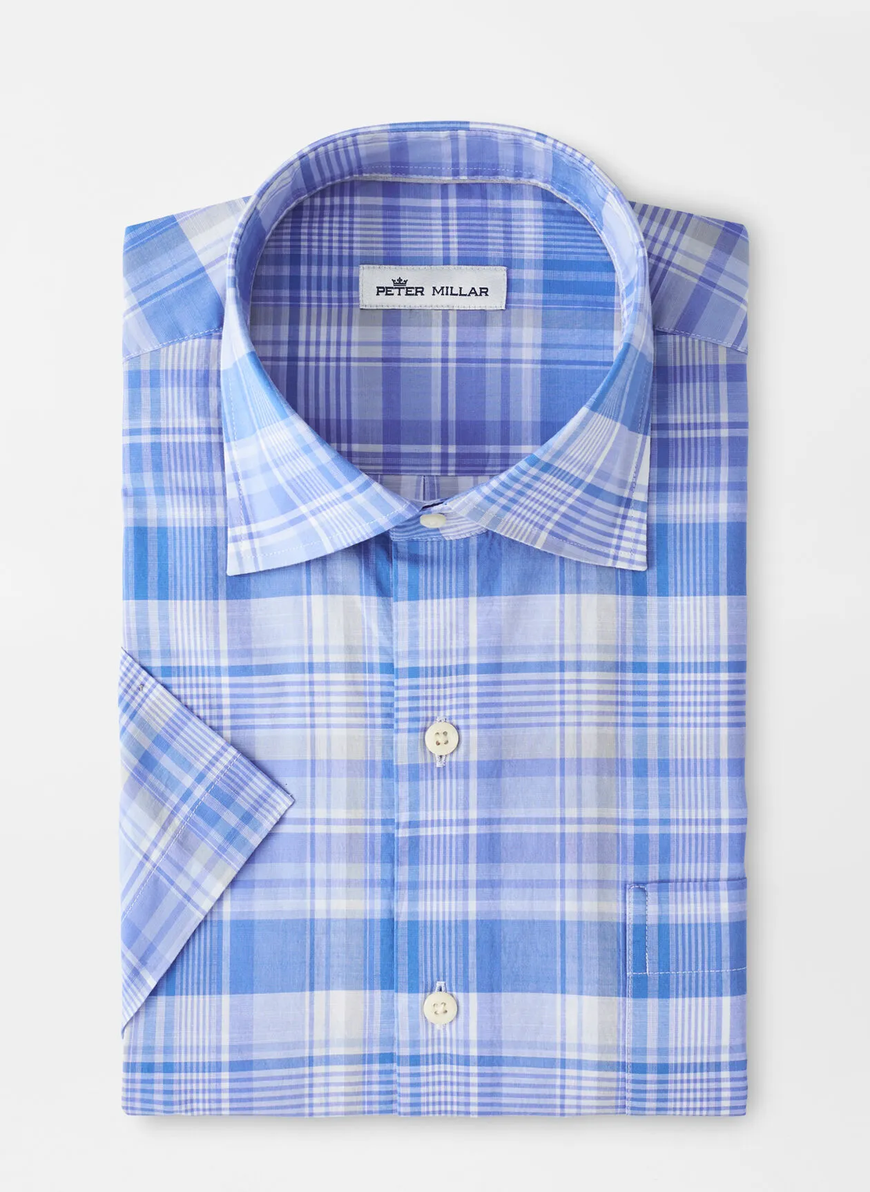 PETER MILLAR Poe Cotton-Blend Short-Sleeve Sport Shirt