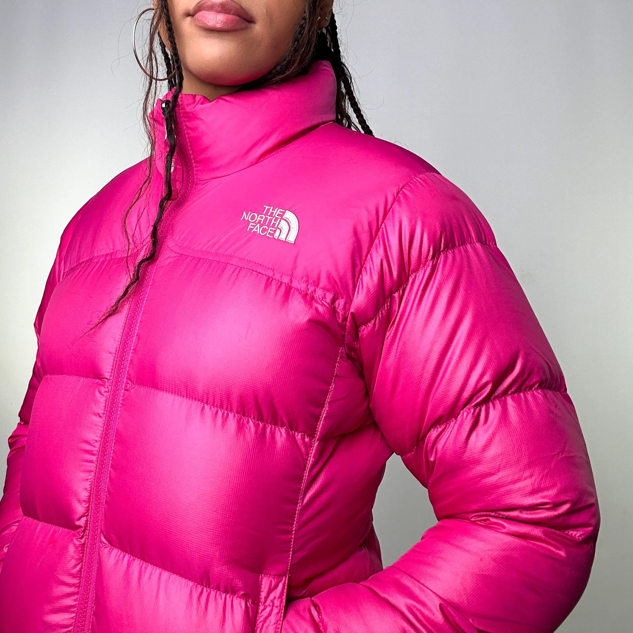 Pink 90s The North Face 700 Series Puffer Jacket Coat (S)