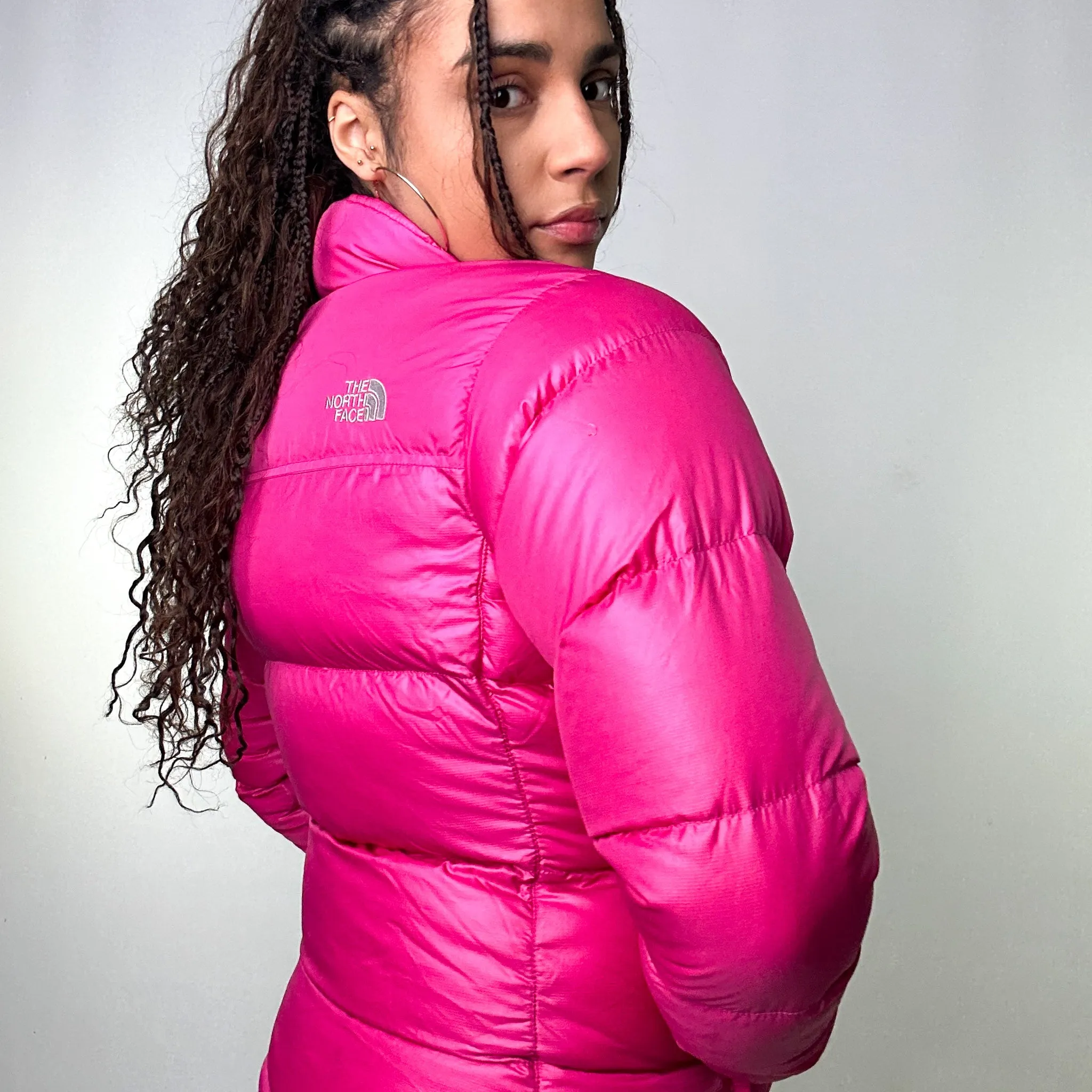 Pink 90s The North Face 700 Series Puffer Jacket Coat (S)