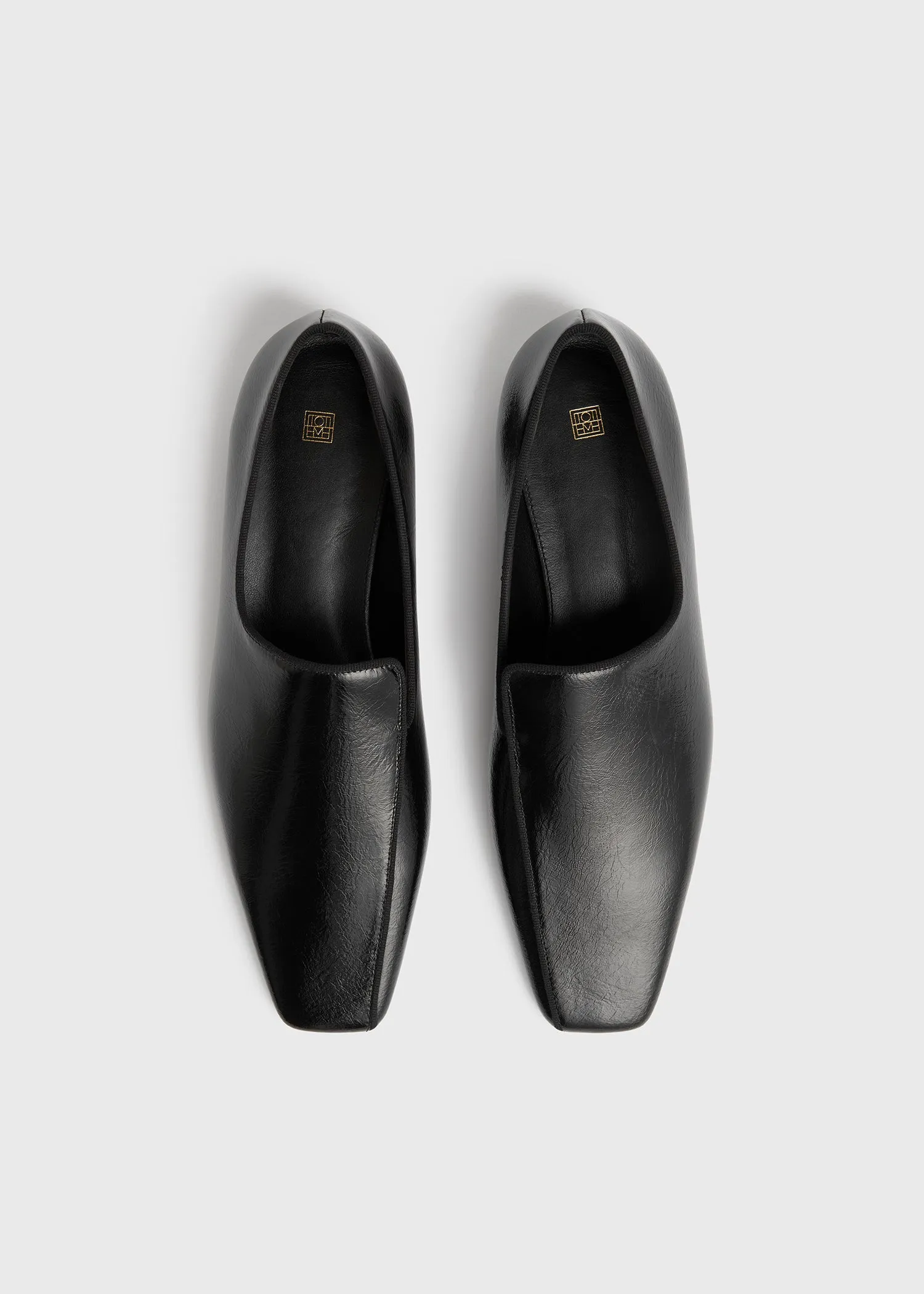 Piped Naplack loafers black