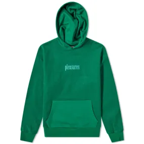 PLEASURES Logic Reverse Terry Popover HoodyGreen