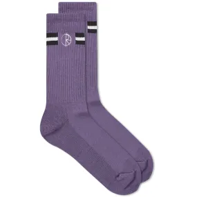 Polar Skate Co. Stroke Logo SockPurple