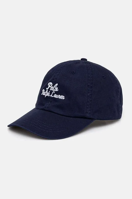 Polo Ralph Lauren cotton baseball cap navy blue color 211954882