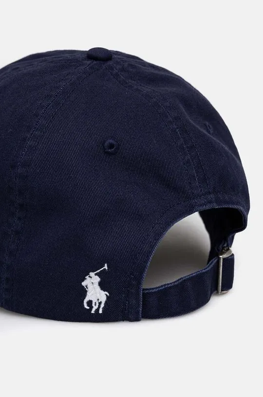 Polo Ralph Lauren cotton baseball cap navy blue color 211954882