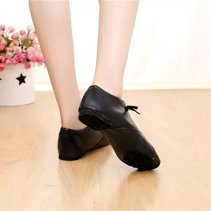 PU Bright Leather Shoes Women Dance Shoes Dress Shoes Fitness Ballet Shoes