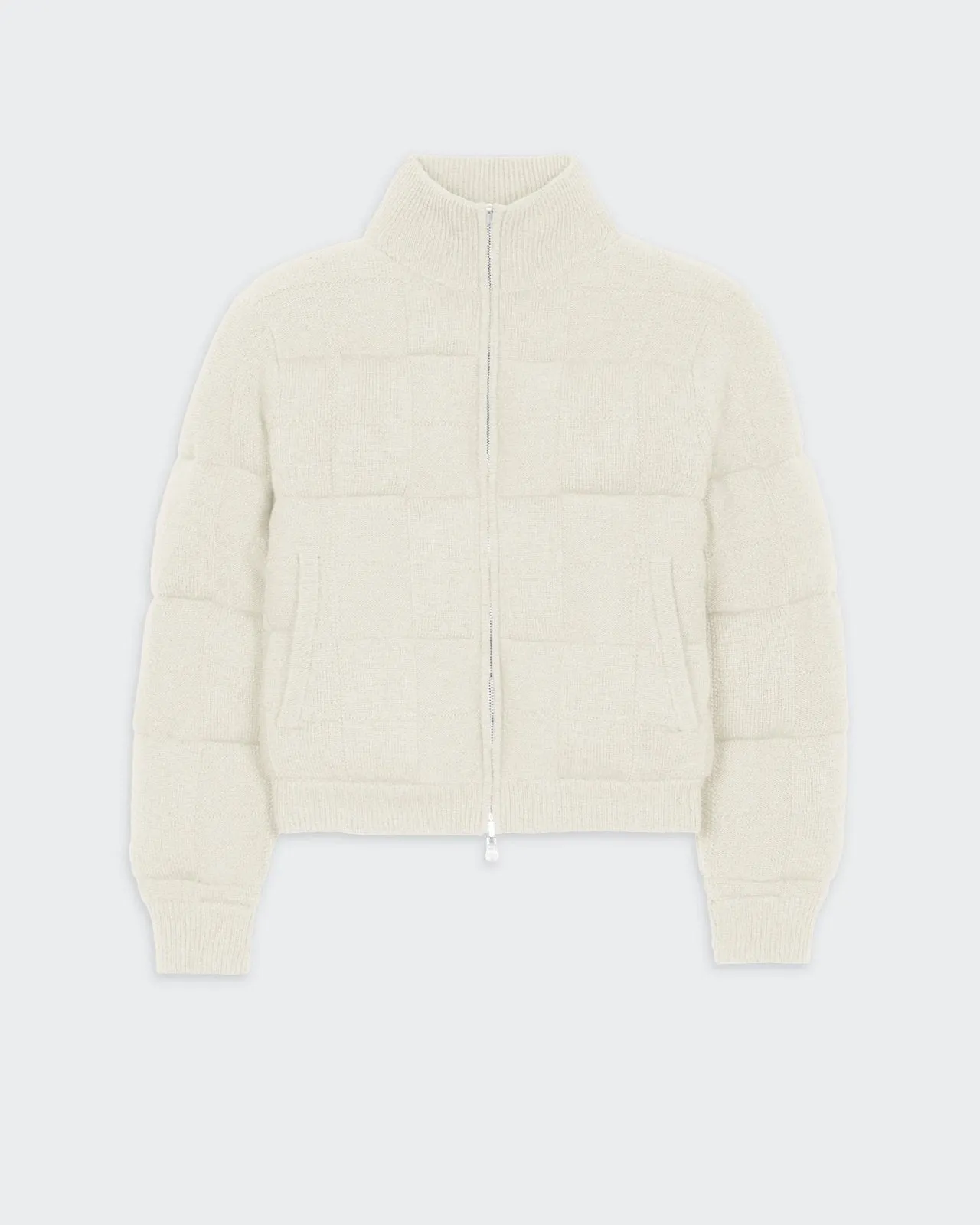 Quilted Puffer Jacket - Cream