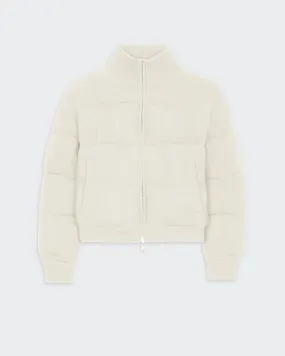 Quilted Puffer Jacket - Cream