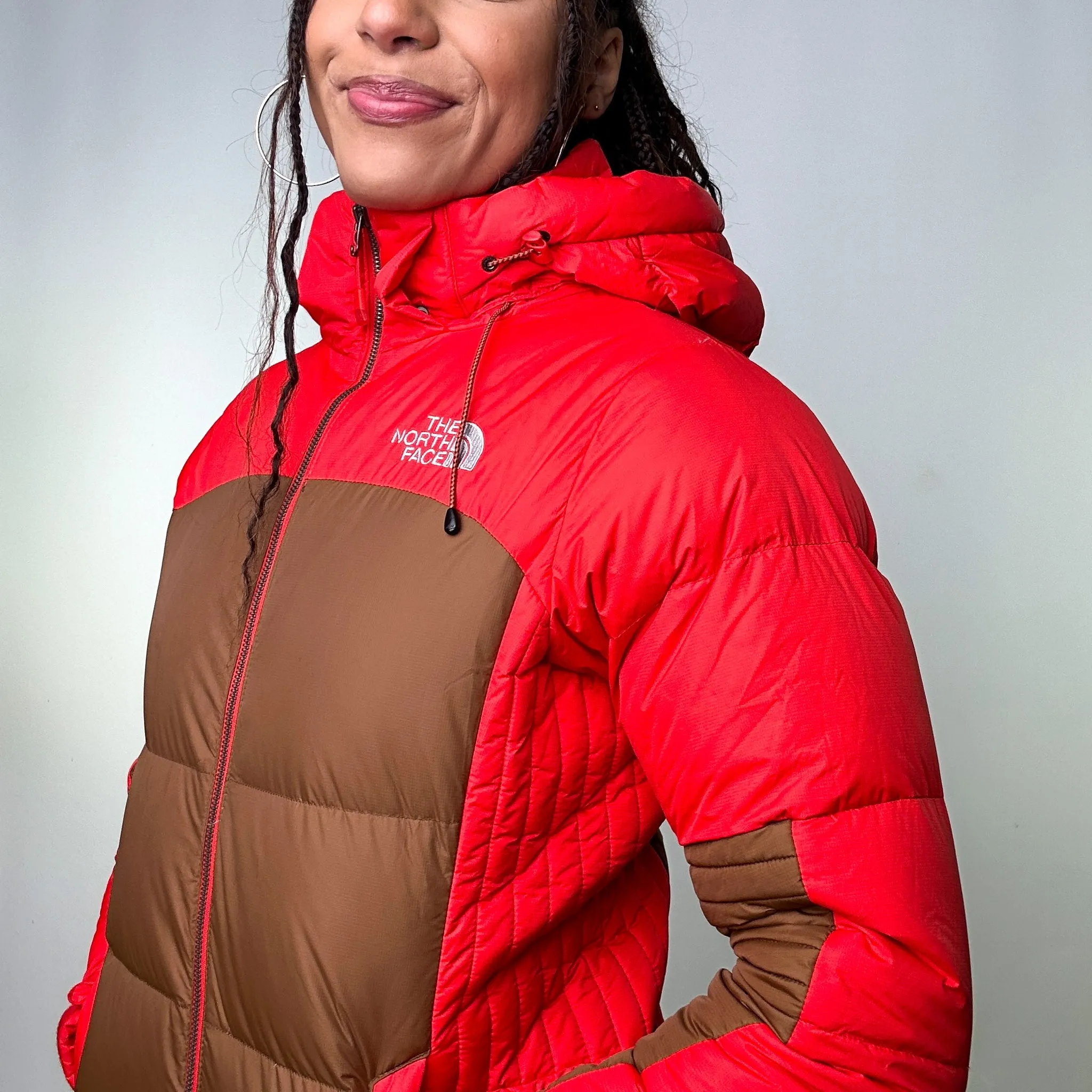 Red y2ks The North Face Puffer Jacket Coat (XS)