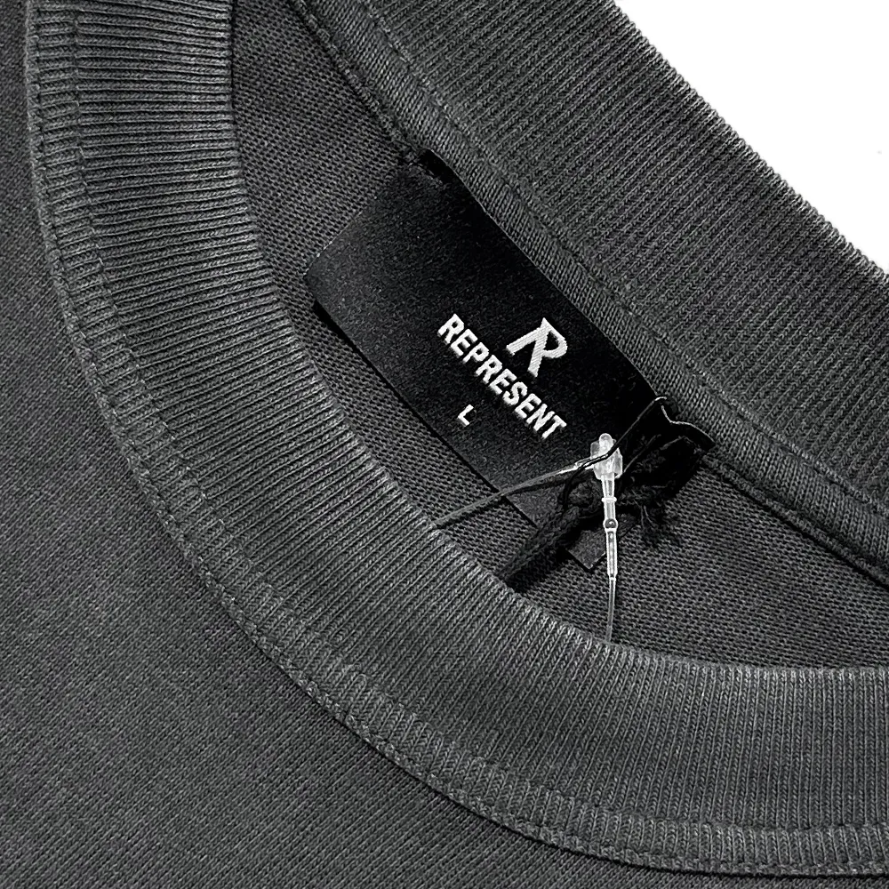 REPRESENT  |Crew Neck Blended Fabrics Street Style Plain Cotton