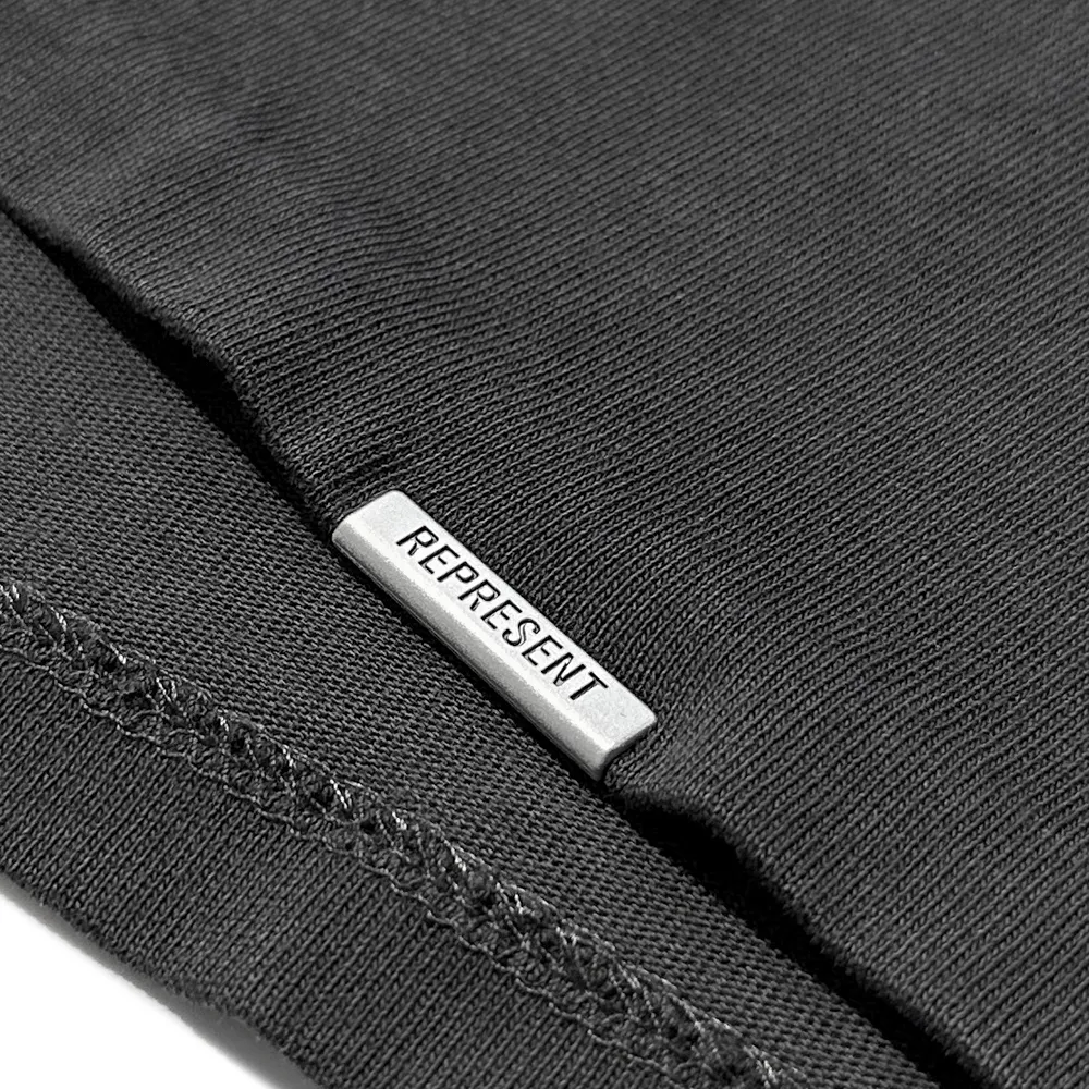 REPRESENT  |Crew Neck Blended Fabrics Street Style Plain Cotton