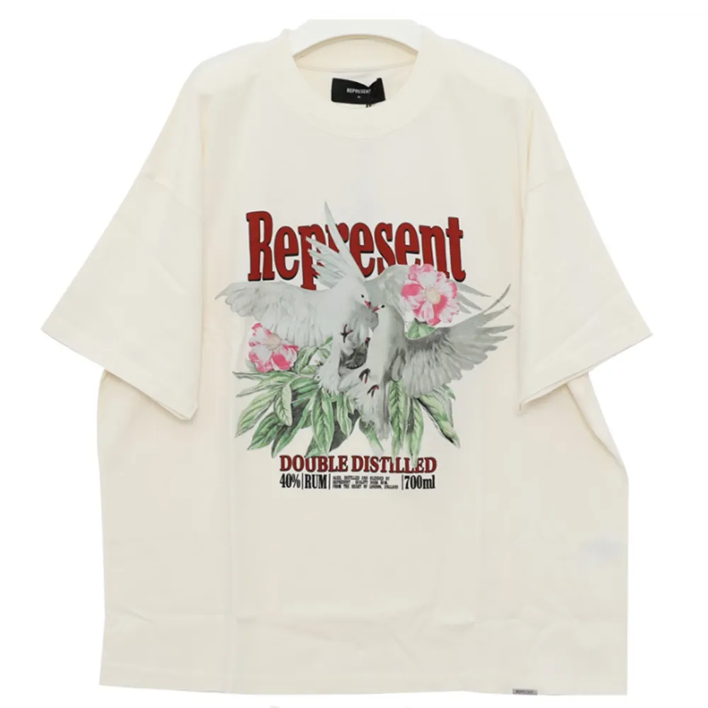 REPRESENT  |Crew Neck Street Style U-Neck Plain Cotton Short Sleeves