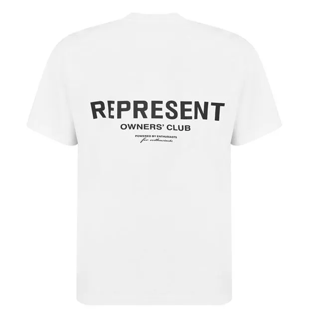 REPRESENT  |Crew Neck Unisex Street Style Plain Cotton Short Sleeves