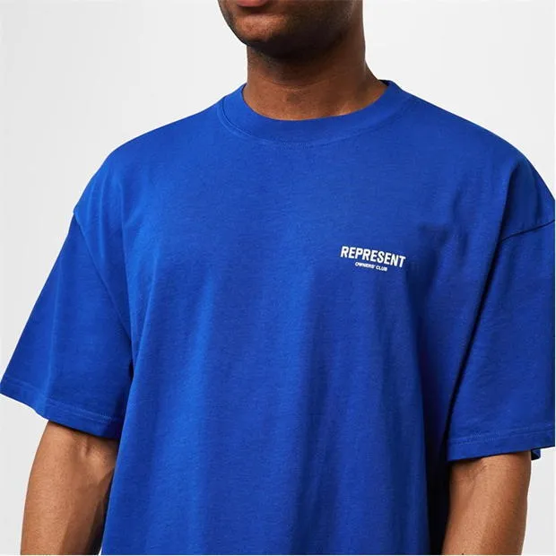 REPRESENT  |Crew Neck Unisex Street Style Plain Cotton Short Sleeves