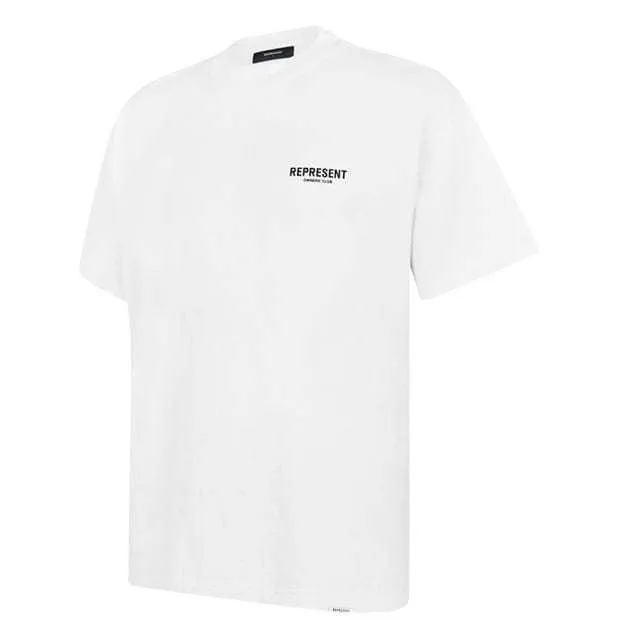 REPRESENT  |Crew Neck Unisex Street Style Plain Cotton Short Sleeves