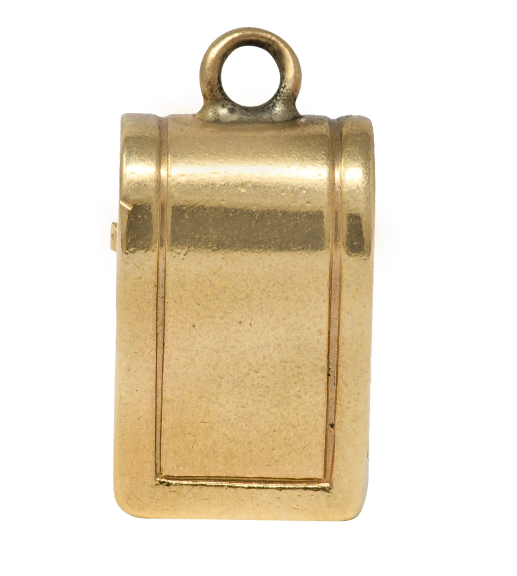 Retro Enamel 14 Karat Gold Love Letter Mailbox Charm