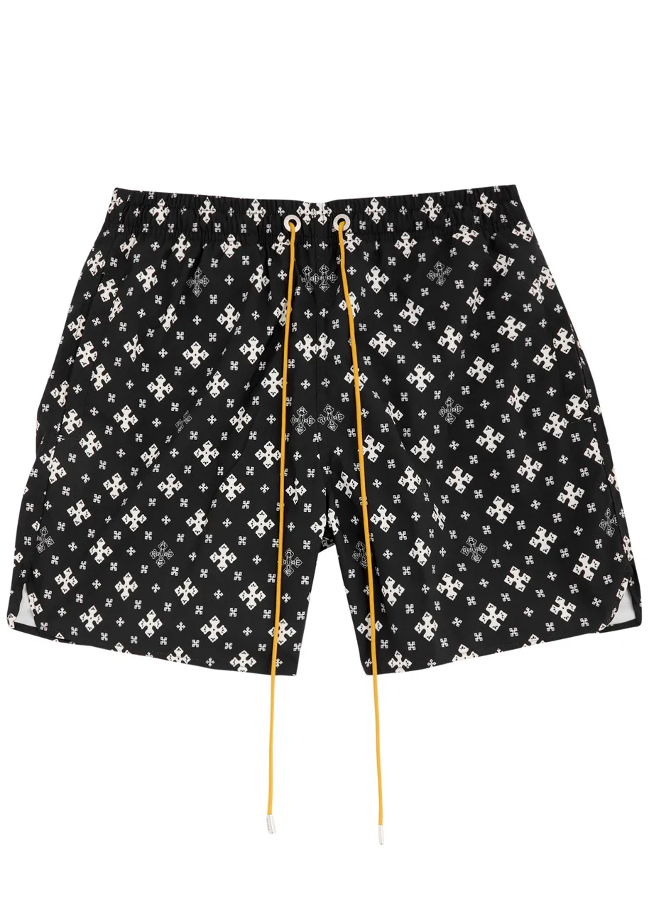 RHUDE Printed shell swim shorts  -                         -                     -                