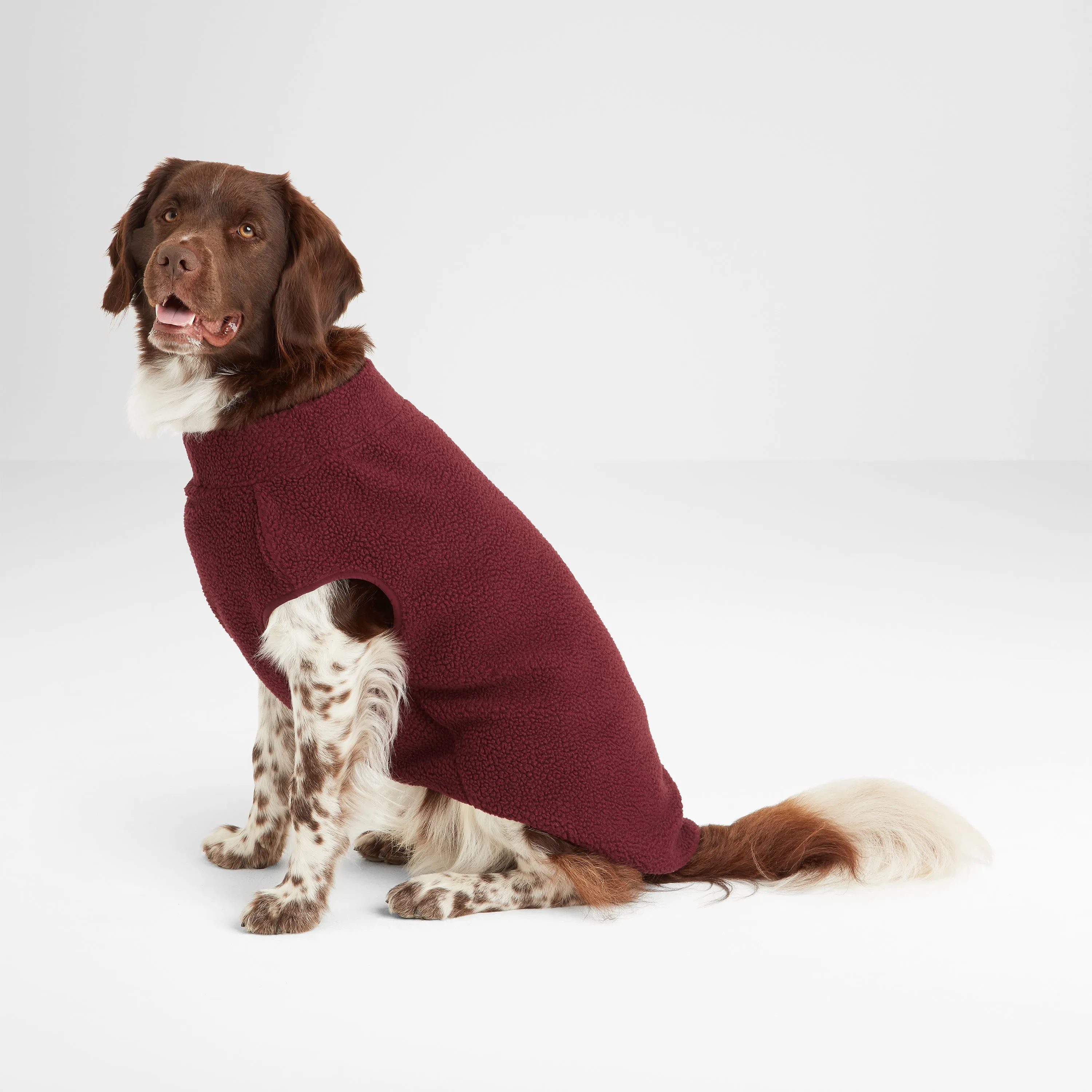 Rover Sherpa Dog Coat XL - Maroon