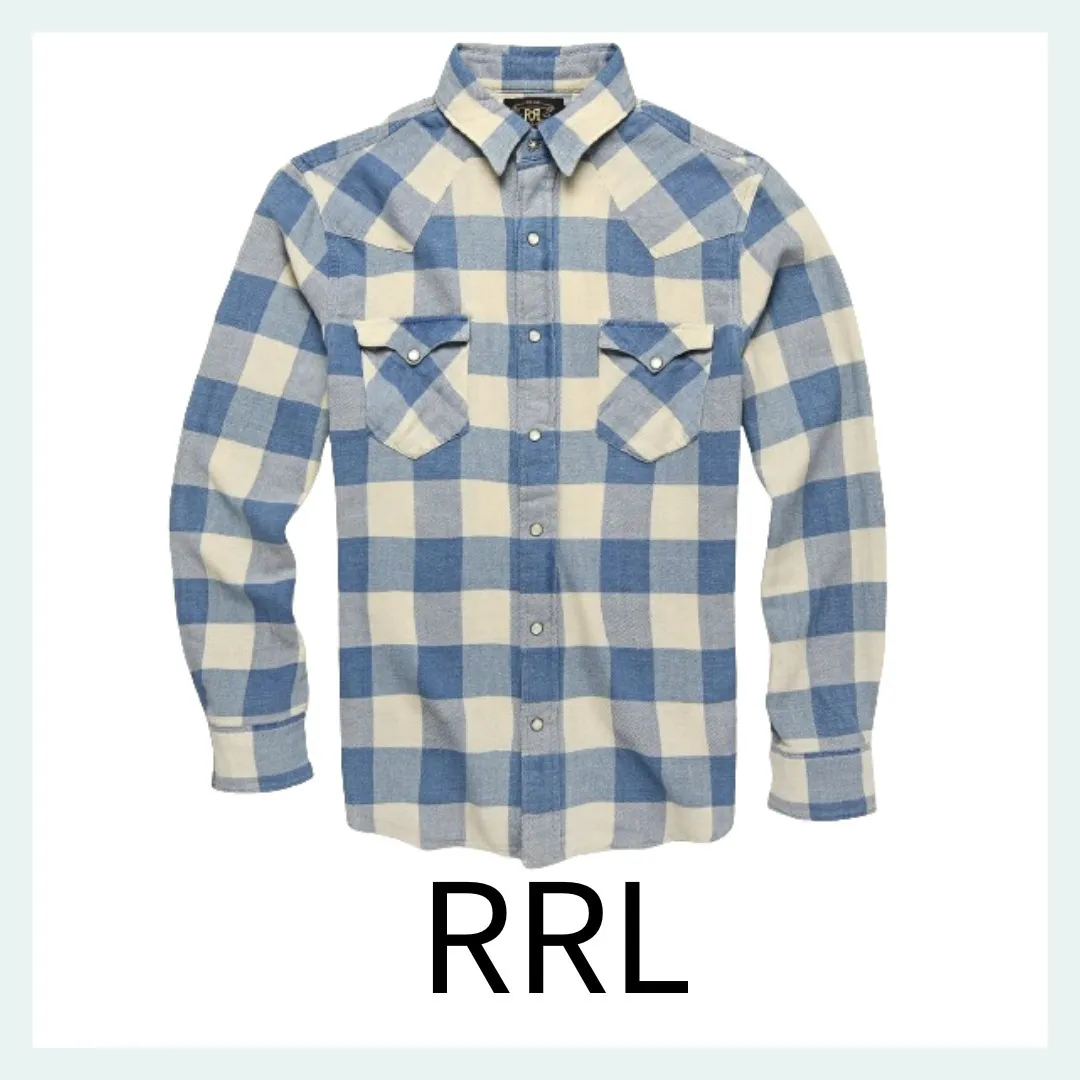 RRL  |Other Plaid Patterns Street Style Long Sleeves Cotton