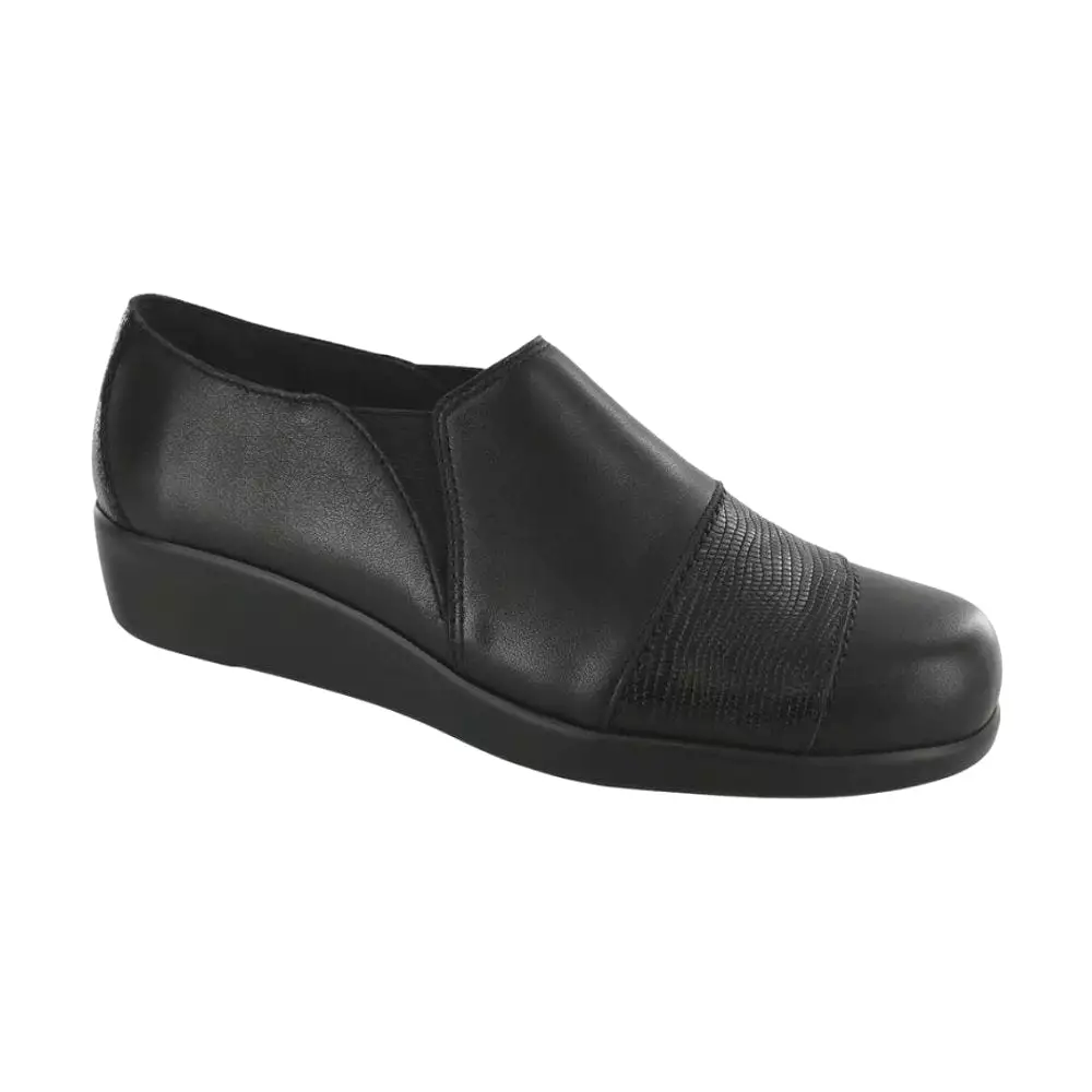 SAS Women's Nora Slip On Loafer - Black/Lizard