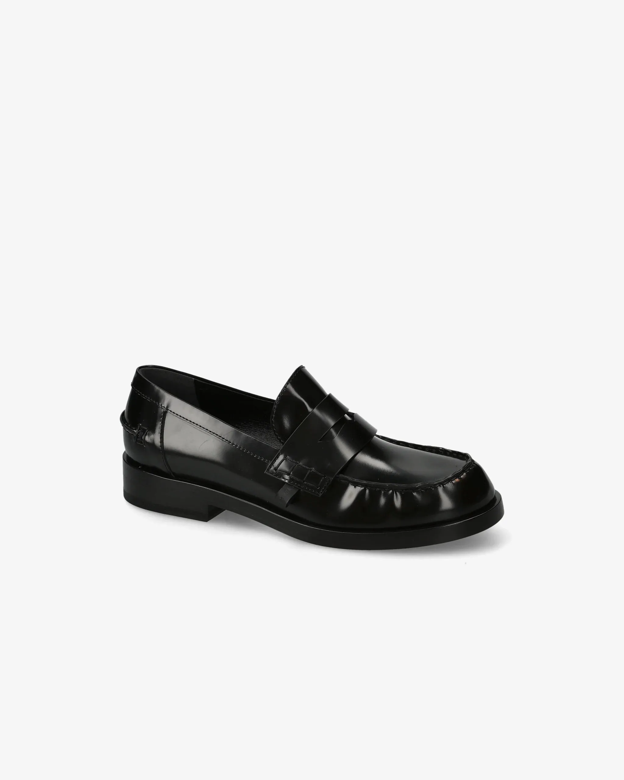 Siria loafers M6851A in polished black calf leather