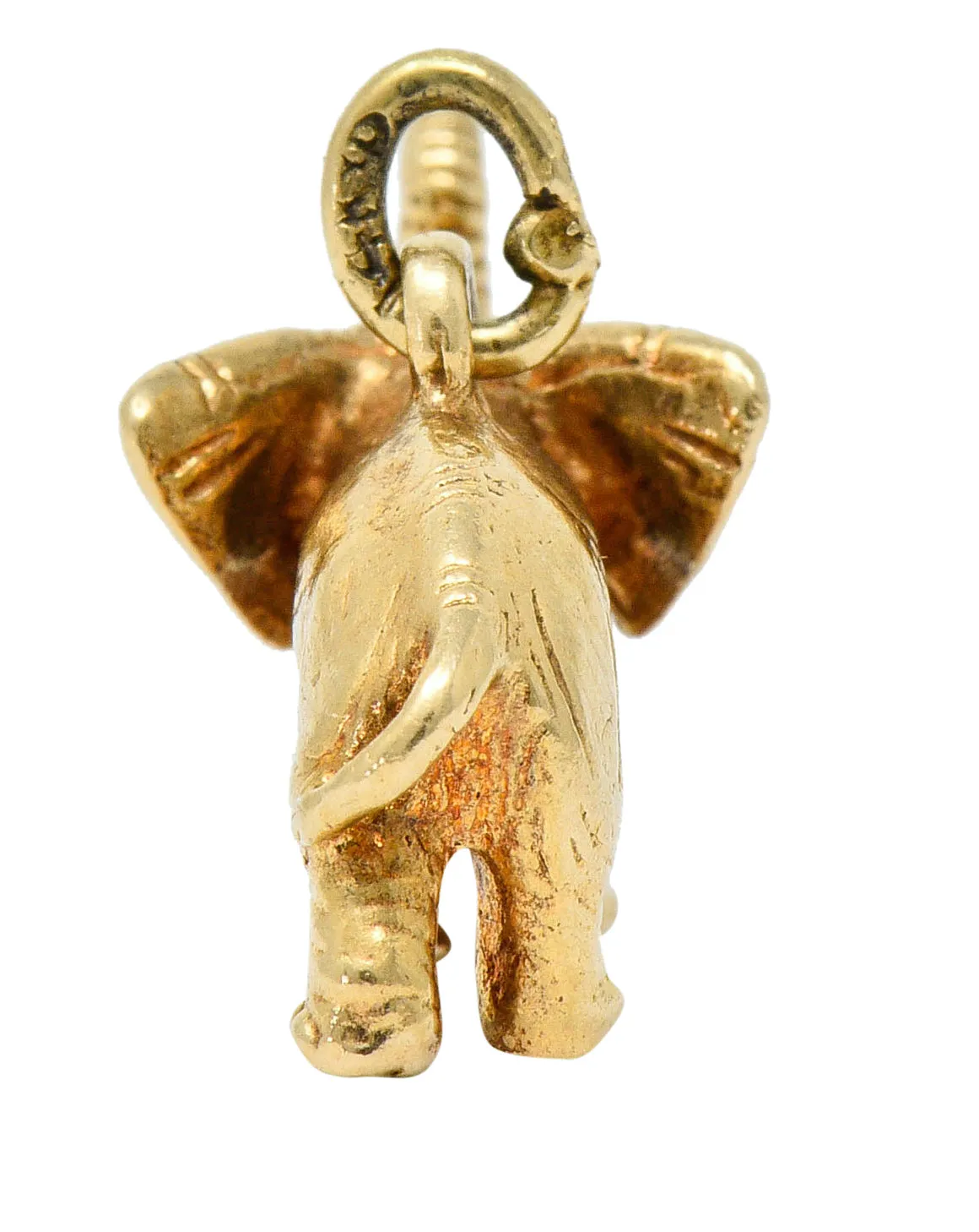 Sloan & Co. Retro 14 Karat Gold Elephant Charm