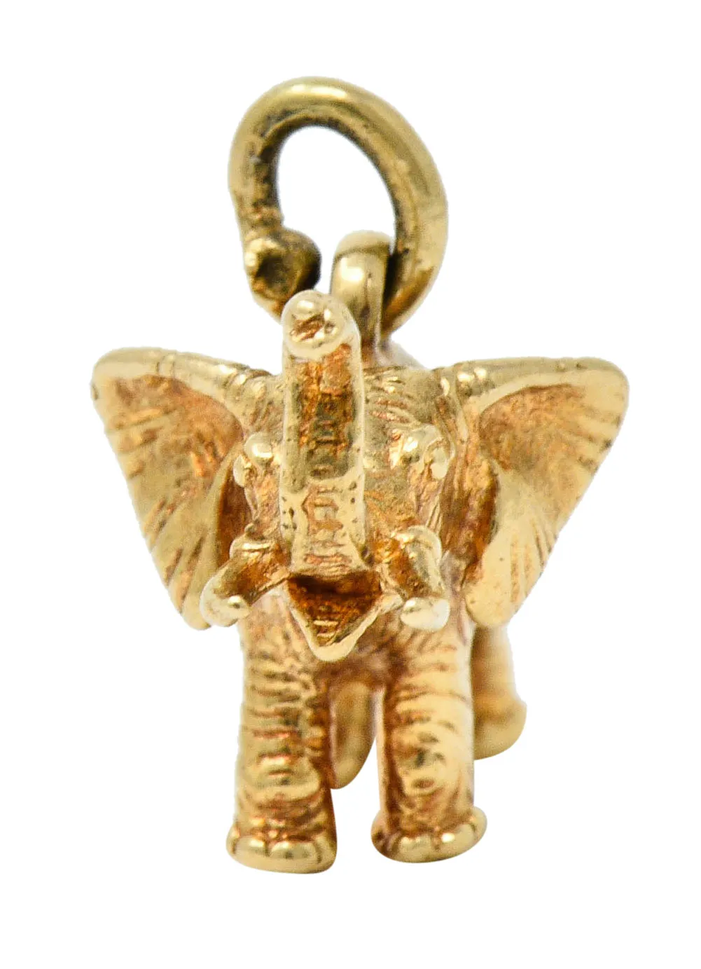 Sloan & Co. Retro 14 Karat Gold Elephant Charm