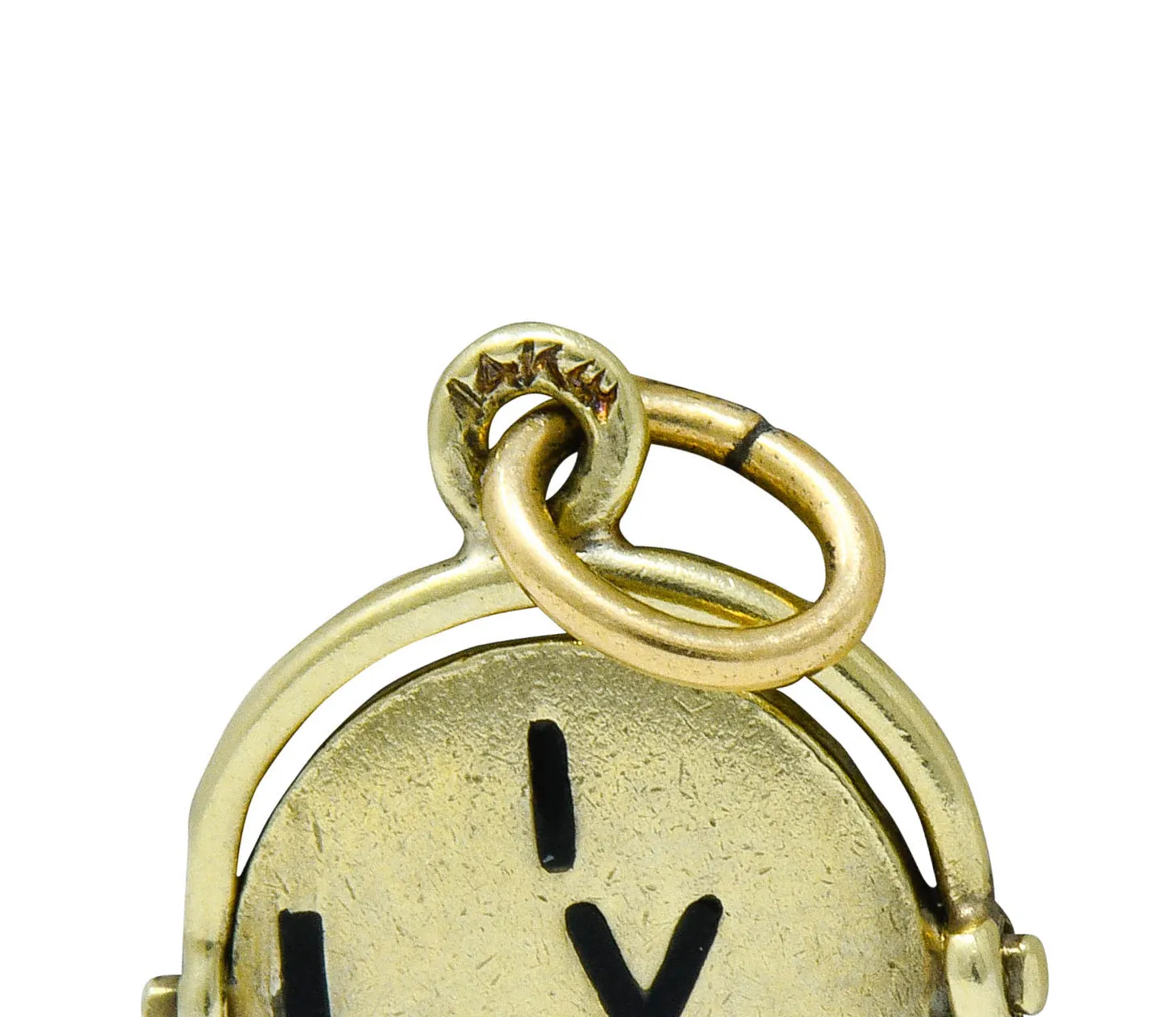 Sloan & Co. Retro 14 Karat Gold Thaumatrope I Love You Charm