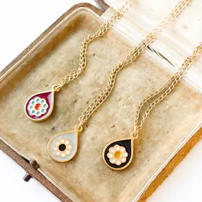 Small Retro Boho Pendant Necklace - WS